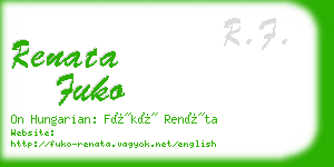 renata fuko business card